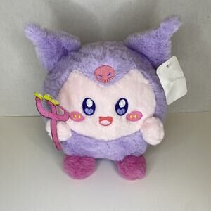 Kirby Kuromi Style Plush 8” – Purple Sanrio Inspired – Embroidered Face w/ Tag